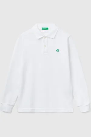 Benetton Benetton, Cotton Long Sleeve Polo, size 3XL, , Kids