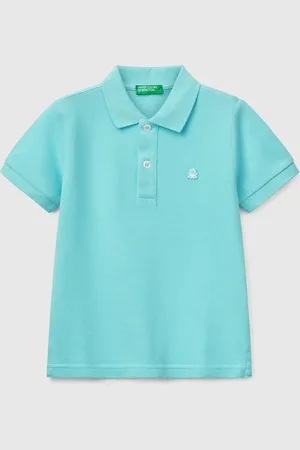 Benetton Benetton, Short Sleeve Polo In Pure Cotton, size 4-5, , Kids