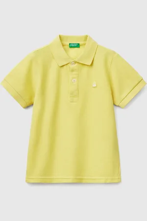 Benetton Benetton, Short Sleeve Polo In Pure Cotton, size 2-3, , Kids