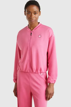 Benetton Benetton, Modal Zip-up Sweatshirt, size XS, , Women