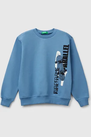 Benetton Benetton, 100% Cotton Sweatshirt With Print, size 3XL, , Kids