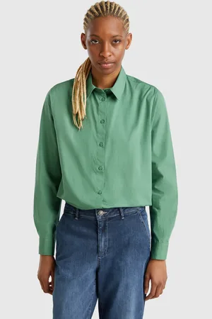 Benetton Benetton, Regular Fit Shirt In Cotton, size L, , Women