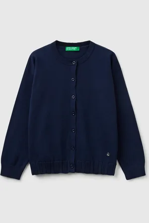 Benetton Benetton, Pure Cotton Crew Neck Cardigan, size S, , Kids