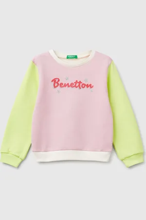 Benetton Benetton, Sweatshirt In Cotton With Glittery Print, size 4-5, , Kids
