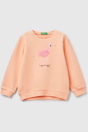 Benetton Benetton, Sweatshirt With Petal Look Applique, size 18-24, , Kids