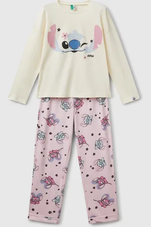 Benetton Benetton, Flowing Pyjamas With Stitch disney Print, size 18-24, , Kids