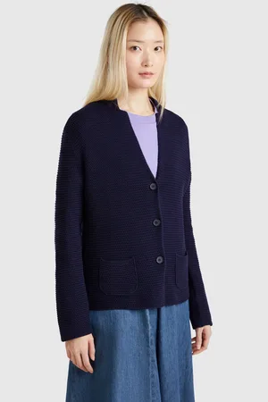 Benetton Benetton Online exclusive, 100% Cotton Knit Jacket, size L, , Women