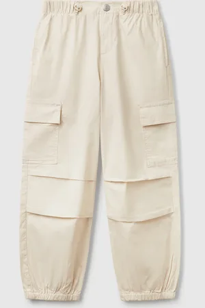 Benetton Benetton, Stretch Cotton Cargo Trousers, size 2XL, , Kids