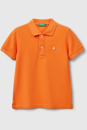 Benetton Benetton, Short Sleeve Polo In Pure Cotton, size 3-4, , Kids