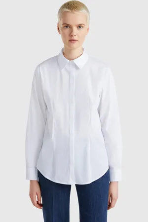Benetton Benetton, Shirt In Stretch Cotton Blend, size S, , Women