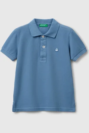 Benetton Benetton, Short Sleeve Polo In Pure Cotton, size 18-24, , Kids