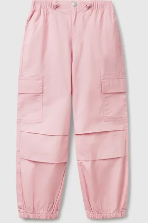 Benetton Benetton, Stretch Cotton Cargo Trousers, size M, , Kids