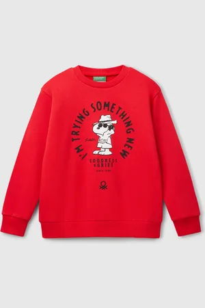 Benetton Benetton, Snoopy peanuts Sweatshirt In Cotton, size 3XL, , Kids