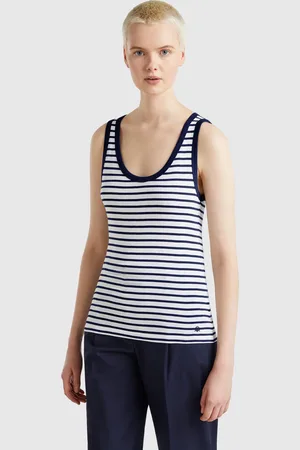 Benetton Benetton, Striped Tank Top In 100% Cotton, size S, , Women