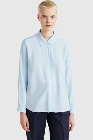 Benetton Benetton, Regular Fit Viscose Shirt, size M, , Women