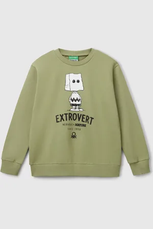 Benetton Benetton, Snoopy peanuts Sweatshirt In Cotton, size XL,, Kids