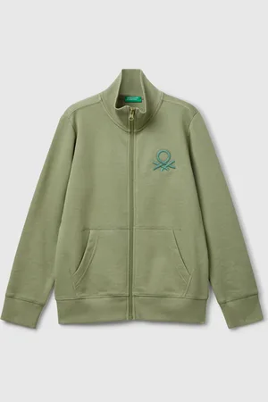Benetton Benetton, Pure Cotton Sweatshirt With Zipper, size M,, Kids
