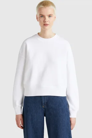 Benetton Benetton, 100% Cotton Sweatshirt With Logo Print, size XL, , Women