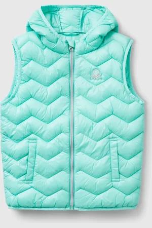 Benetton Benetton, Padded Vest With Hood, size M, , Kids