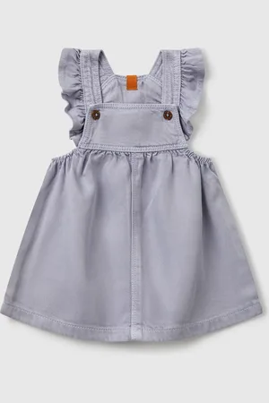Benetton Benetton, Dungaree Skirt With Rouches, size 6-9, , Kids