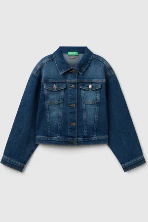Benetton Benetton, Oversized Denim Jacket, size M, , Kids