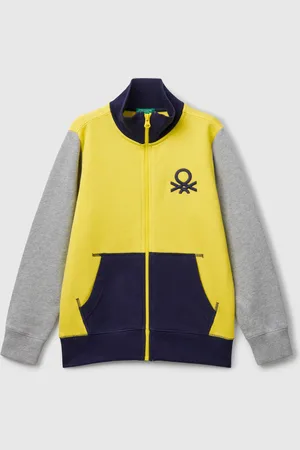 Benetton Benetton, Pure Cotton Sweatshirt With Zipper, size S, , Kids