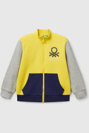 Benetton Benetton, Sweatshirt In Cotton With Zip, size 3-4, , Kids