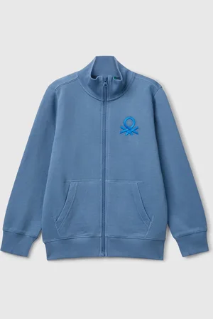 Benetton Benetton, Pure Cotton Sweatshirt With Zipper, size L, , Kids