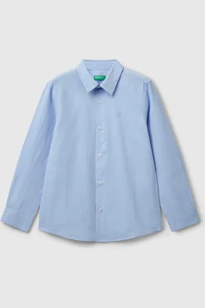 Benetton Benetton, Classic Shirt In Pure Cotton, size S, , Kids