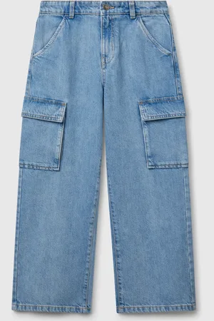 Benetton Benetton, Cargo Jeans In 100% Cotton, size 2XL, , Kids
