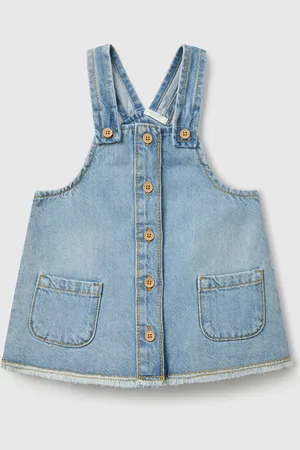 Benetton Benetton, Denim Overall Skirt, size 12-18, , Kids