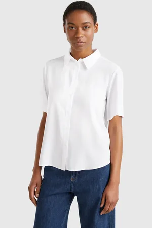 Benetton Benetton, 3/4 Sleeve Shirt In Viscose, size M, , Women