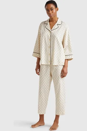 Benetton Benetton, Flowy Pyjamas With Print, size M, , Women
