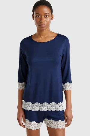 Benetton Benetton, Flowy Top With Lace Details, size S, , Women