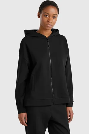 Benetton Benetton, 100% Cotton Sweatshirt With Zip And Hood, size S, , Women
