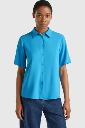Benetton Benetton, 3/4 Sleeve Shirt In Viscose, size S, , Women