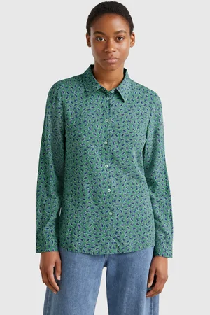 Benetton Benetton, Patterned Shirt In Viscose, size L, , Women