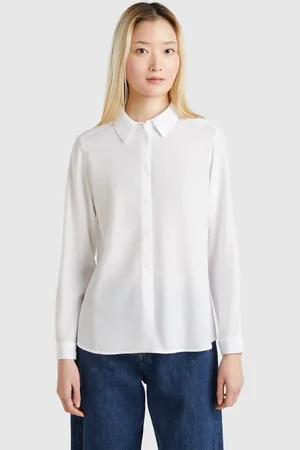 Benetton Benetton, Regular Fit Viscose Shirt, size XL, , Women