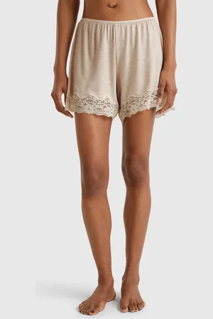 Benetton Benetton, Flowy Shorts With Lace, size M, , Women