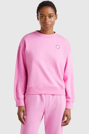 Benetton Benetton, Crew Neck Sweatshirt In Cotton Blend, size XXS, , Women