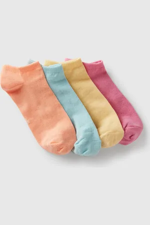Benetton Benetton, Four Pairs Of Short Socks, size 1-2, , Kids