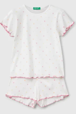 Benetton Benetton, Pyjamas With Logo Print, size 18-24, , Kids
