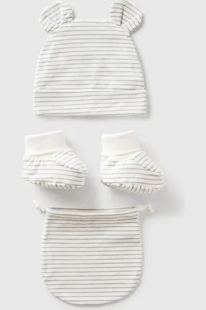Benetton Benetton, Striped Hat And Slippers, size OS, , Kids