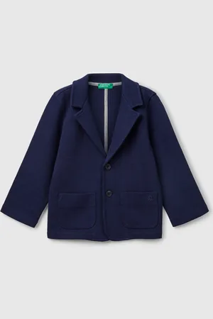 Benetton Benetton, Blazer With Relaxed Fit Pockets, size 18-24, , Kids