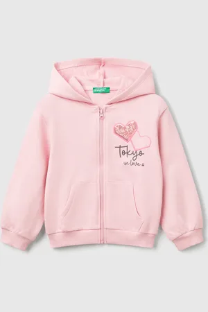 Benetton Benetton, Hoodie With Sequins, size 3-4, , Kids