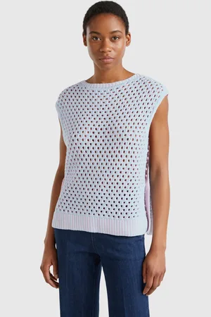 Benetton Benetton, Oversized Fit Perforated Vest, size XS, , Women