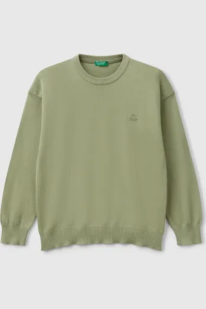 Benetton Benetton, Sweater In Pure Cotton With Logo, size XL,, Kids