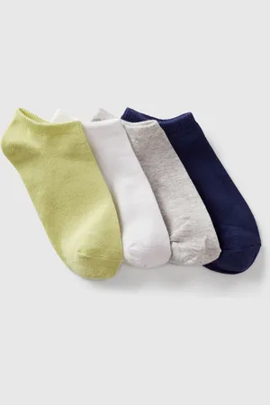 Benetton Benetton, Four Pairs Of Short Socks, size 3-4, , Kids