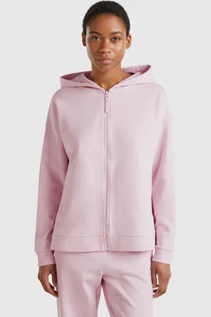 Benetton Benetton, 100% Cotton Sweatshirt With Zip And Hood, size S, , Women