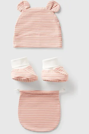Benetton Benetton, Striped Hat And Slippers, size OS, , Kids